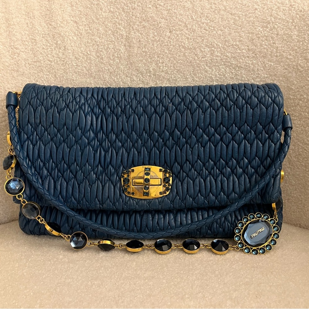Miu Miu classic crystal Nappa lamp bag